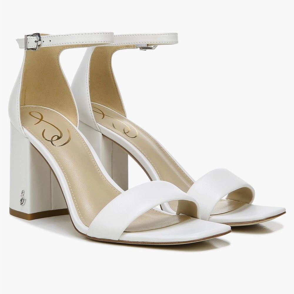 Sam Edelman-bright white Daniela block heel